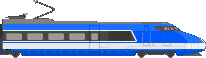Motrice TGV001 électrique bleu